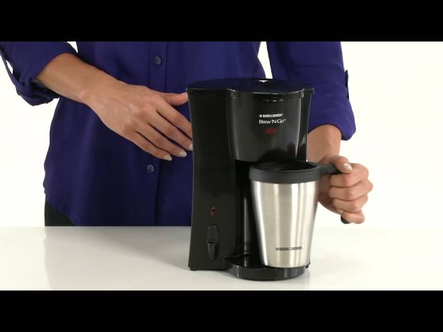 Black & Decker Brew N Go Model DCM19 Single Server Coffee Maker w/ Auto Mug  VTG 50875506787