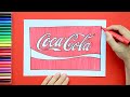 How to draw the Coca Cola logo