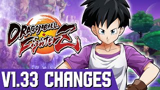 [DBFZ] Videl ALL v1.33 patch changes