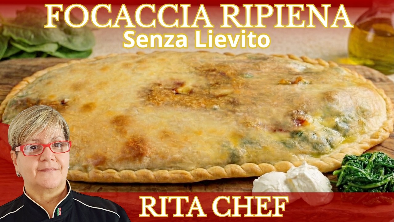 FOCACCIA RIPIENA SENZA LIEVITO🥰Leggera e irresistibile! Pronta in 15 minuti.