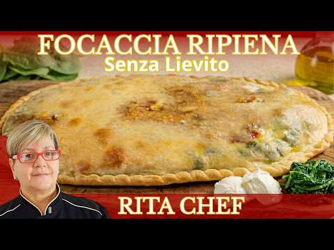FOCACCIA RIPIENA SENZA LIEVITO🥰Leggera e irresistibile! Pronta in 15 minuti.