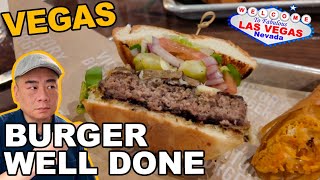 WELL DONE Burger at Victory Burger & Wings Co, Circa Casino. Las Vegas