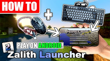 My Keyboard and Mouse Set-up for Zalith Launcher to play Java Minecraft