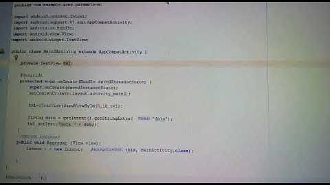Como pasar datos o parametros de una activity a otra