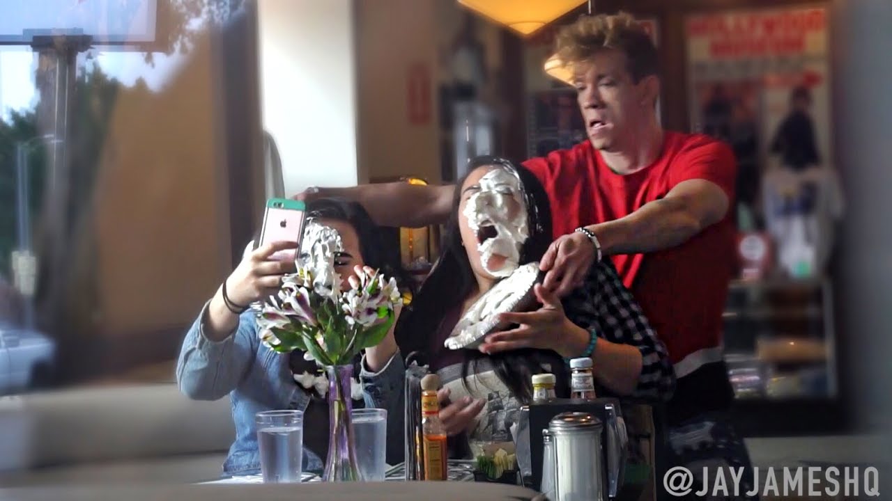 PIEING STRANGERS IN THE FACE PRANK (FIGHT HAPPENS) II JayJames YouTube
