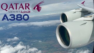 4K Qatar Airways A380 + Al Maha Lounge 🇶🇦 Doha DOH - London Heathrow LHR 🇬🇧 [FULL FLIGHT REPORT]