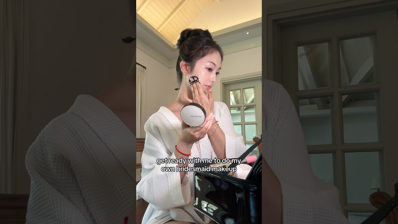 doing my own makeup for the wedding💖 