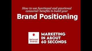 Brand Positioning in about 60 seconds