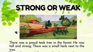 strong or weak  #story  #stories #english #storytelling #storytime #kids #children #moralstories