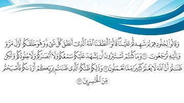 surah fussilat by voice idris abkar/سورة فصلت بصوت ادريس ابكر