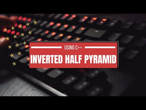 Awesome Pattern Problem Using C++ || INVERTED HALF PYRAMID ||