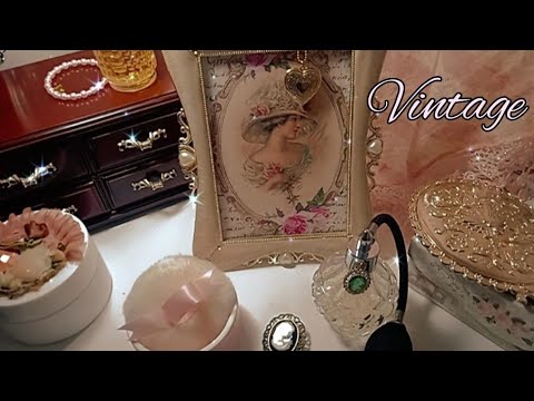 ASMR RETRO| VINTAGE:MOSTRANDO MINHAS  COISAS VINTAGE #vintage#retro#decoracaovintage