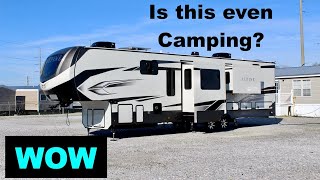 Is this even CAMPING? HUGE KITCHEN in a Fifth Wheel Camper! 2022 Keystone Alpine 3790FK!
