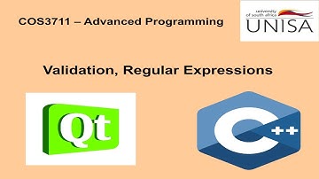 COS3711 - Validation, Regular Expressions
