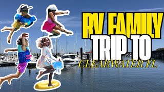 Florida Day Trip | Clearwater Beach + St. Pete Pier by Bus  | Travel Vlog  