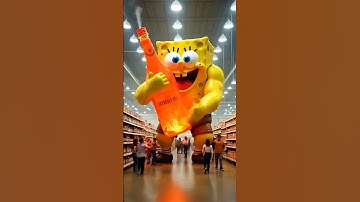 💪Giant strong Spongebob at Walmart