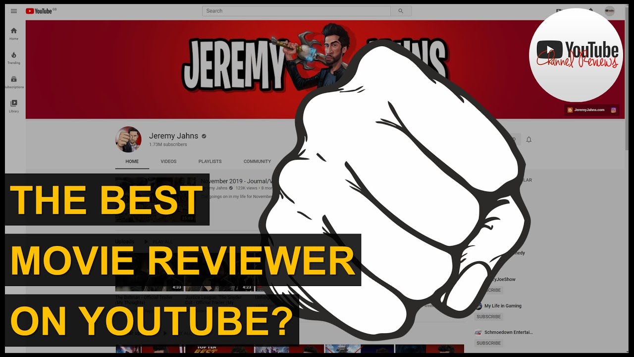 The best movie review channel on YouTube? | Jeremy Jahns Channel Review