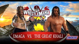 Download Lagu Umaga vs. The Great Khali - Wrestlemania (WWE 2K22 Highlights)