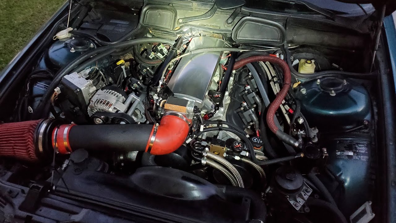 e38 740iL BMW LS SWAP pt. 31 redoing my oil pan and fuel pump upgrade