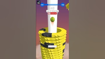 Stack Ball 🔥 Level 101 Perfect Clear in One Go 😱 | Insane Speed Run! #gaming #stackball #games