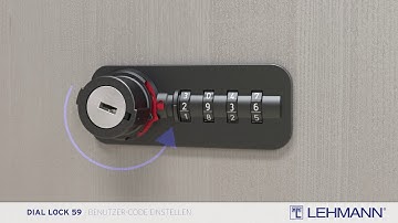 DIAL LOCK 59 Fixcode -  Benutzercode einstellen