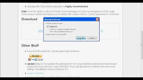 How To JailBreak 3.1.3 (Untethered) - Mac + Windows