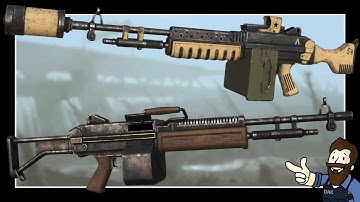 The Light Machine Gun - Fallout New Vegas Animation Preview - Fallout 4 Mod