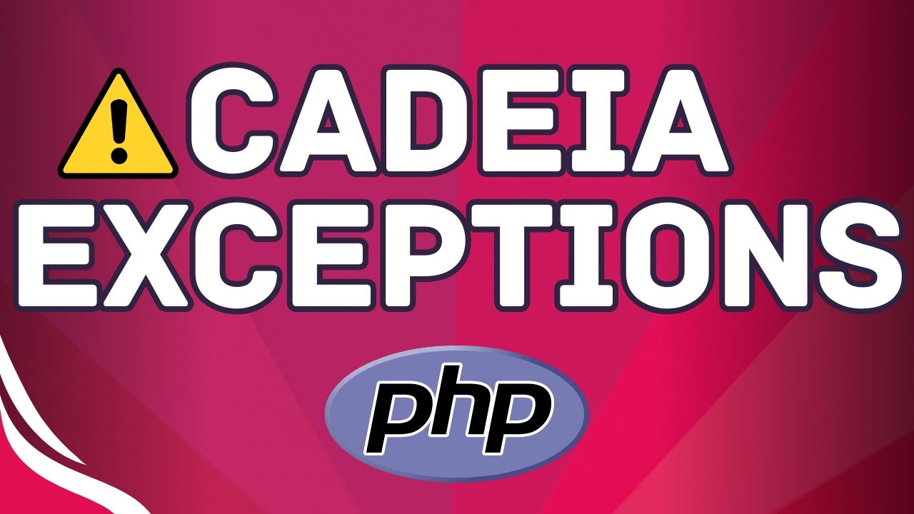 Entendendo a cadeia de exceptions no PHP - YouTube