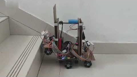 Staircase Climbing Robot using Microcontroller.