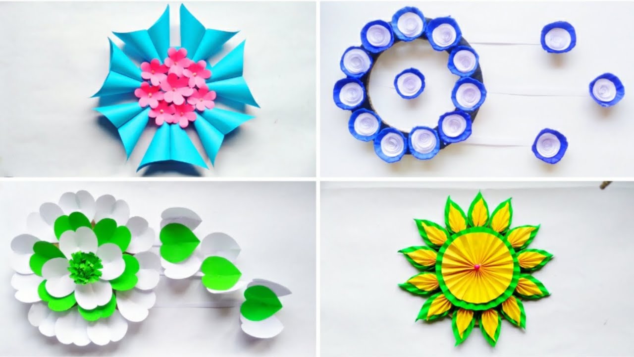 4Diy Beautiful Paper Flower / Reuse cardboard/Craft Ideas/Easy Making