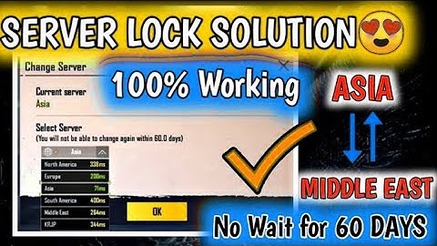 How To Fix Server Lock In Pubg Mobile 🔥 HOW TO CHANGE SERVER IN PUBG MOBILE🔥 SERVER LOCK PUBG MOBILE
