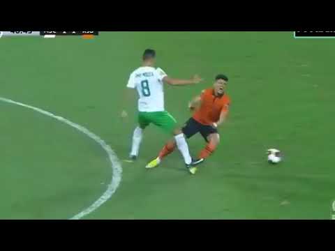 ملخص كامل لمباراة المصري ونهضة بركان 2 1 هدف العيوني العالمي