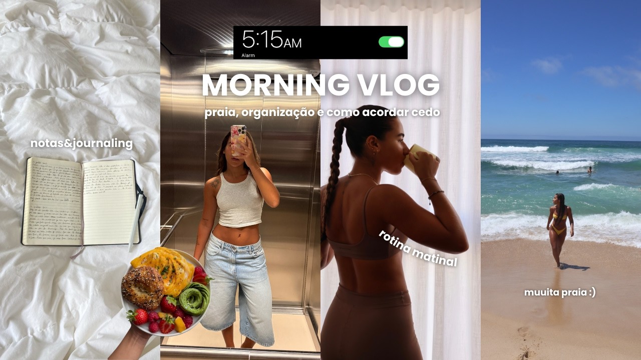 vlog matinal | como eu acordo cedo + sunday reset e organização da semana