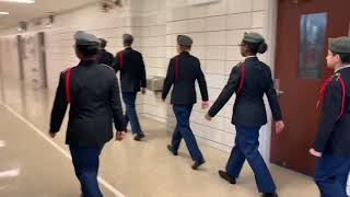 Union HS Army JROTC New Cadet Squad Drill at Tottenville HS Drill Competition 2019