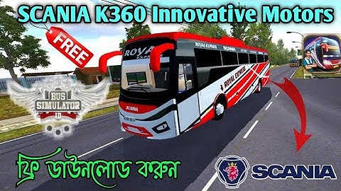 NEW SCANIA K360 Innovative Motors Mod Bussid ||| Bus Simulator Indonesia || Bussid ||| TAREQ GAMING