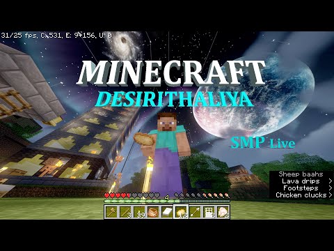 Live Bamboo Medieval Castle Build Possible Java + Bedrock SMP Server | minecraft live