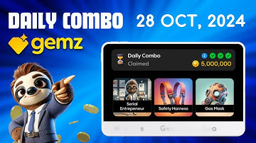Gemz Daily Combo 28 October | Gemz Daily Code 28 October Today | Daily Combo Today