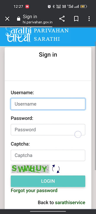 parivahan website problem issue resolved...