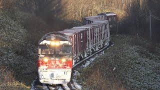 2019.12.22 撮影　常紋峠　石北貨物 玉ねぎ列車　☆北鉄路漫628