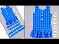 Very Easy 9 Month Baby Frock cutting and stitching