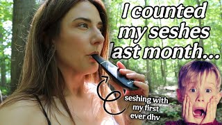 CELEBRATE 1 MONTH C🔥MBUSTION FREE 🙌🏼…but my sesh count was out of control 😳