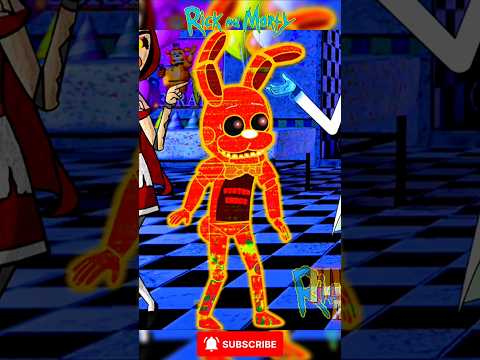 🐻 Rick & Morty as Five Nights at Freddy's characters #fivenightsatfreddys #Shorts #cartoonedits
