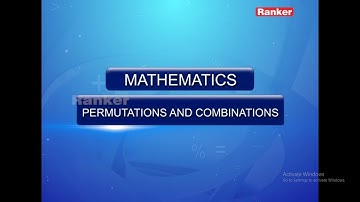 Permutations and Combinations, Mathematics  | Permutations and Combinations part 6