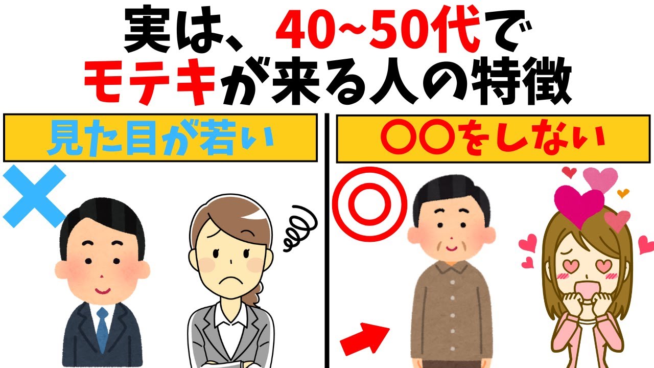 【恋愛雑学】オジサンになってモテ始める男の特徴