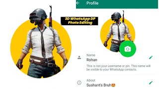 WHATSAPP DP PHOTO EDITING | HOW TO CREATE 3D WHATSAPP PROFILE PIC PICSART | CIRCLE DP PHOTO EDITING screenshot 5