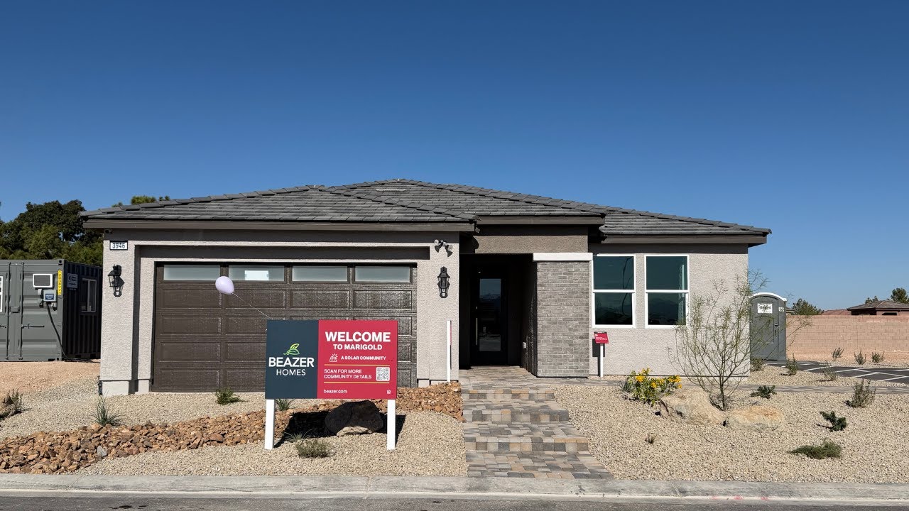 Новый одноэтажный дом на продажу в юго-западной части Лас-Вегаса, Marigold by Beazer Homes, Summi...