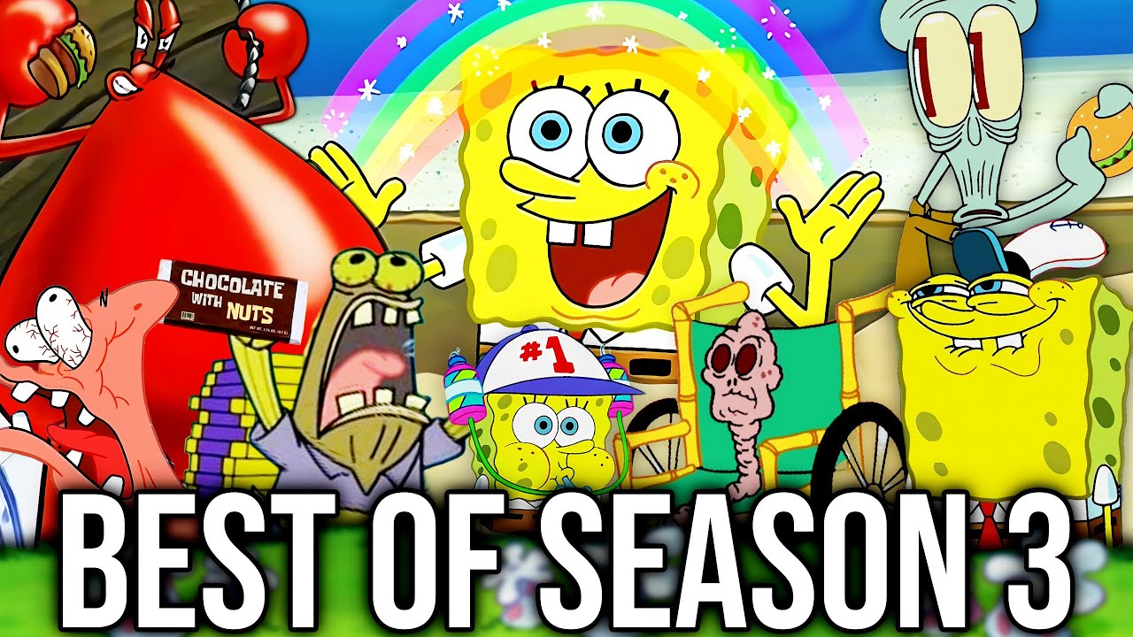 SPONGEBOB SQUAREPANTS BEST OF SEASON 3 REACTION COMPILATION