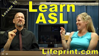 American Sign Language (ASL) Lesson 15 (review) (Sarah / Megan) www.Lifeprint.com / Dr. Bill Vicars