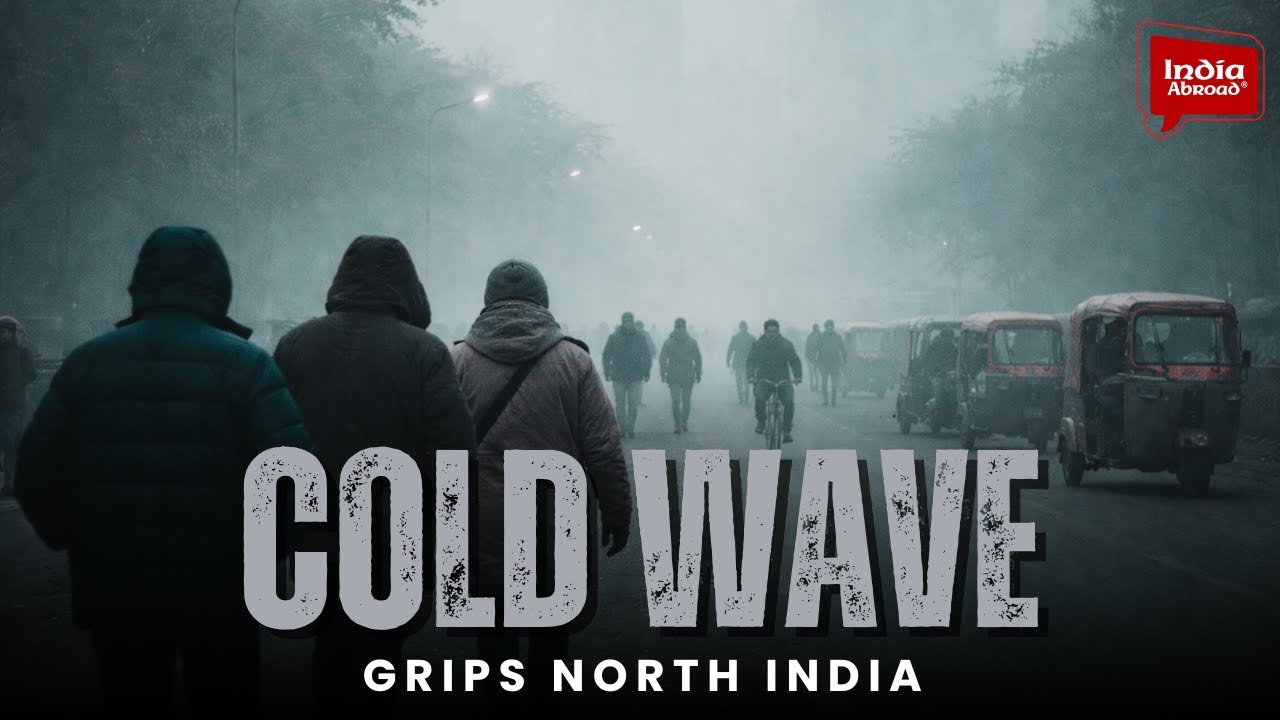 North India में severe cold wave, Delhi-NCR में freezing chill के साथ AQI फिर red | India Abroad