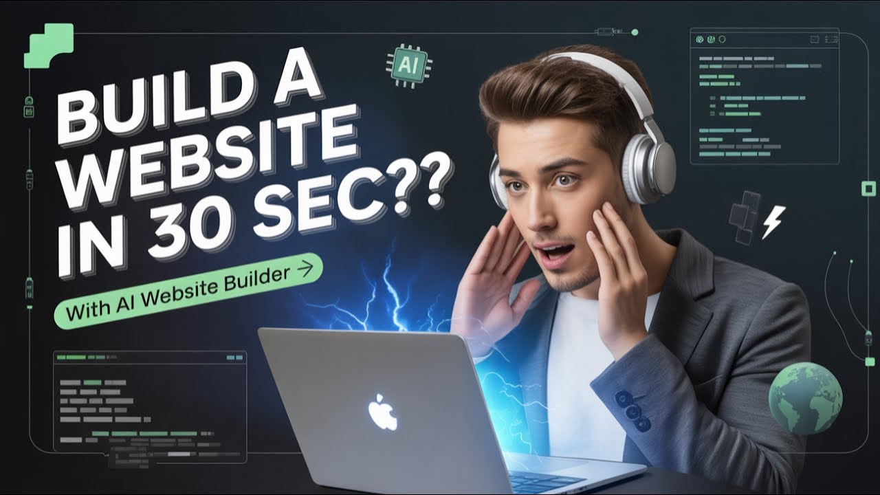 Build a Website in 30 Seconds with AI Website Builder | No Code Needed ...